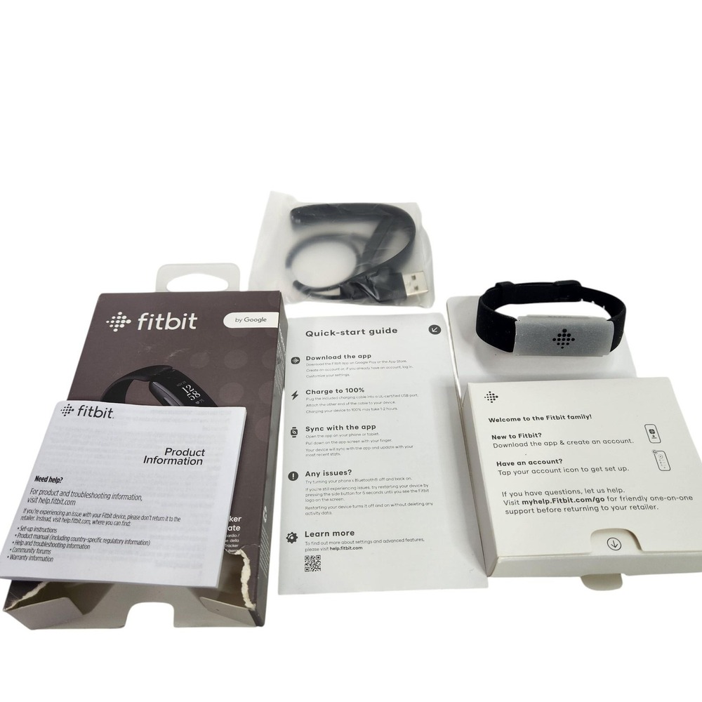 Fitbit Inspire 2 Fitness Tracker Black 37mm Heart Rate Android‎ IOS Open Box